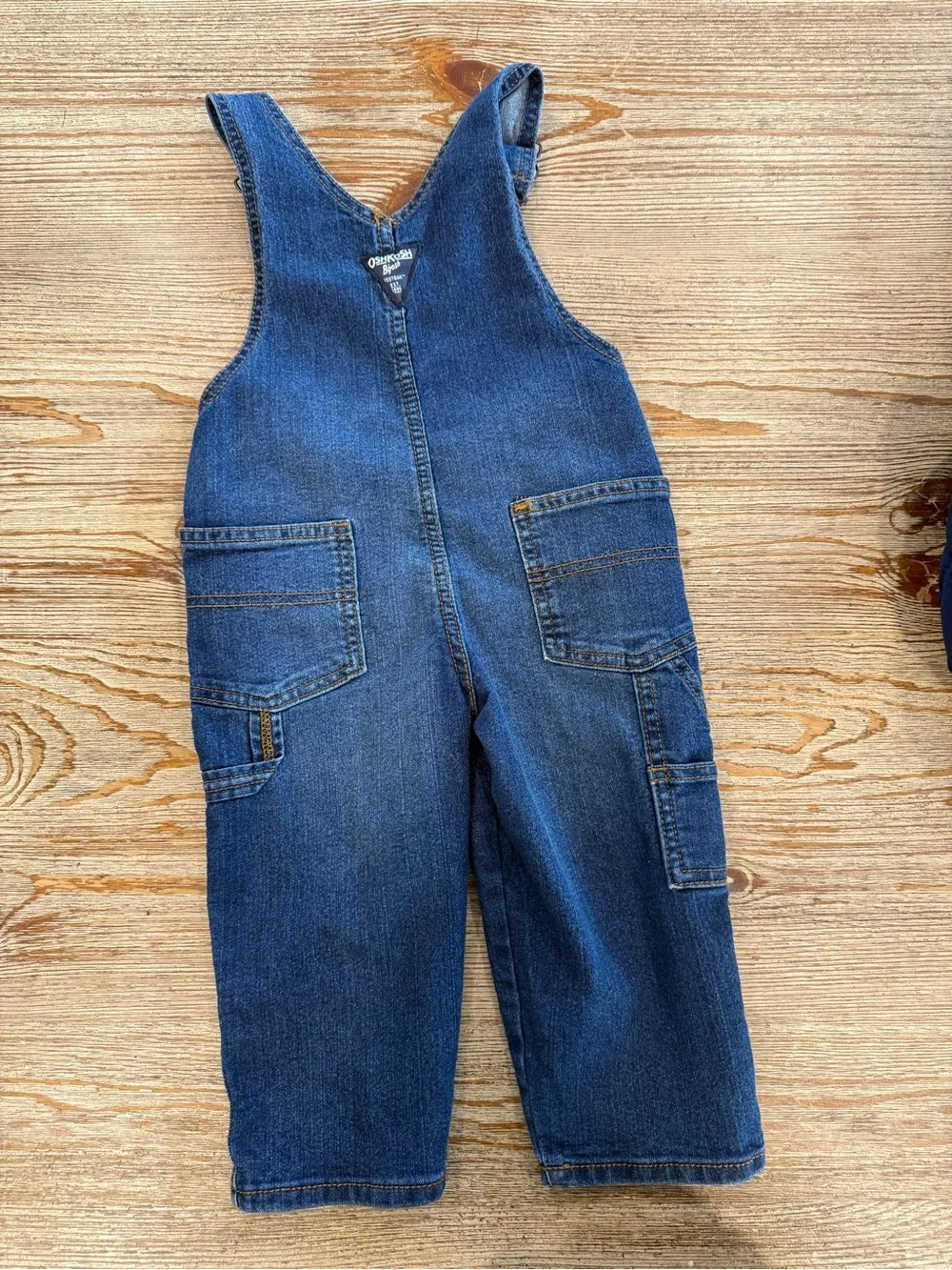 OshKosh B'gosh Dark Blue Denim Overalls for Kids